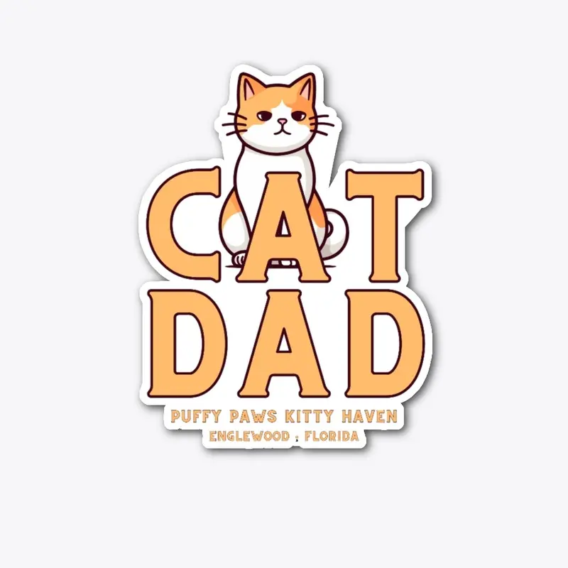 Cat Dad - Orange