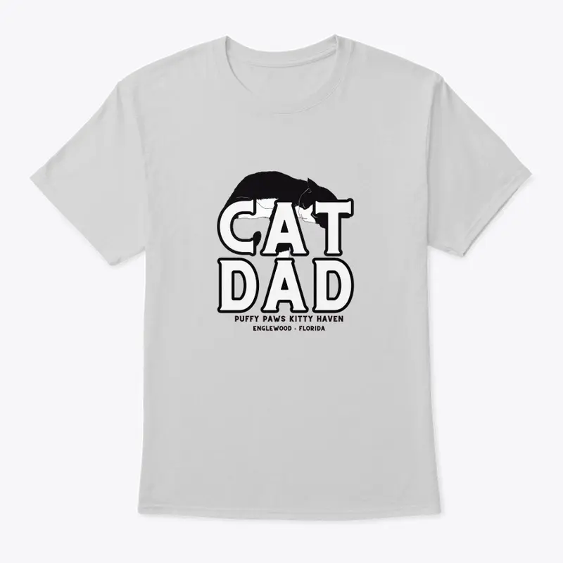 Cat Dad - Black and White