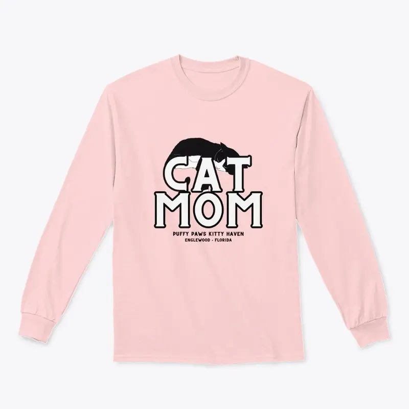 Cat Mom - Black and White