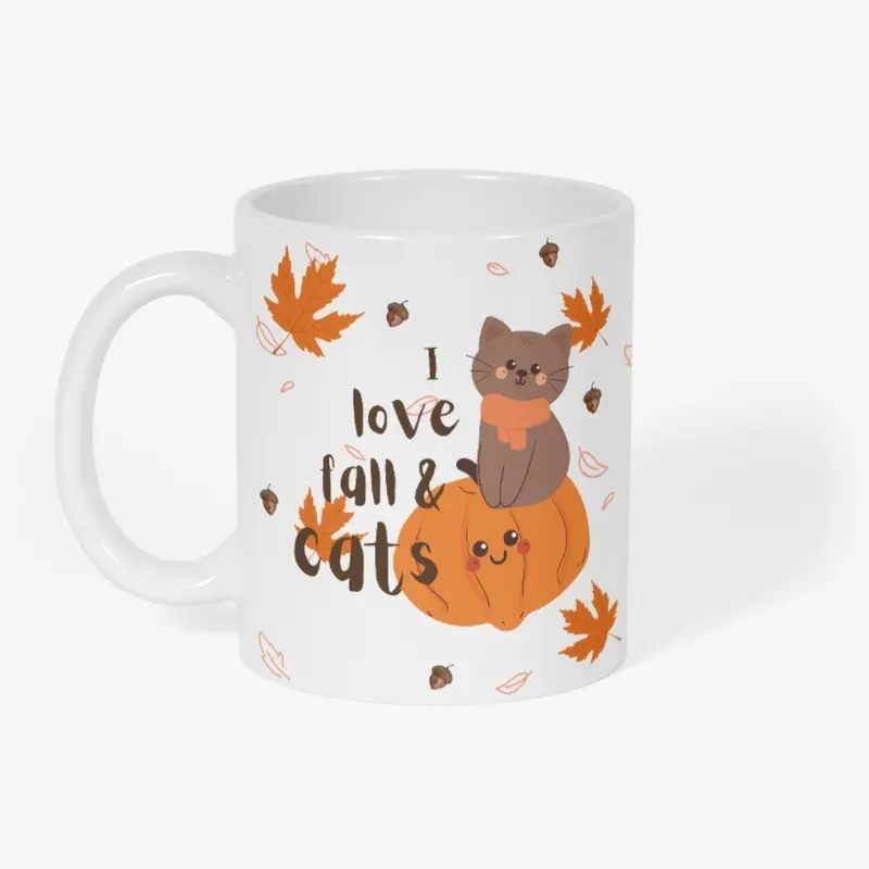 I LOVE FALL & CATS