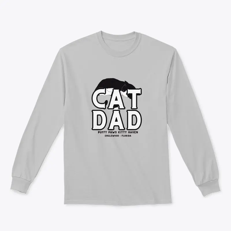 Cat Dad - Black and White